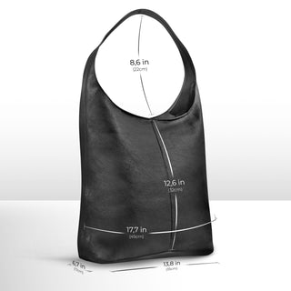 Italian Full-Grain Leather Hobo Bag | Siena - Glamourous Grace