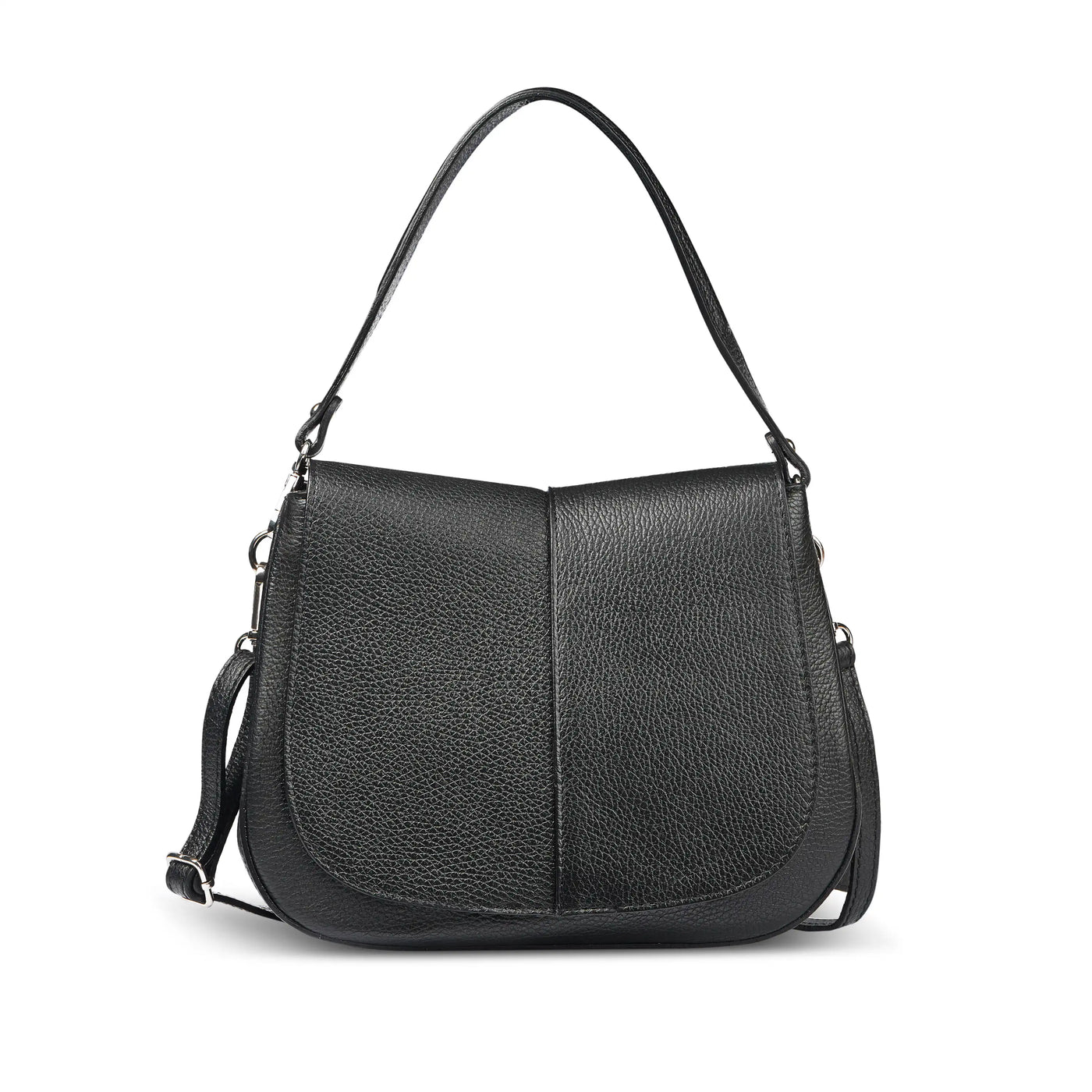 Italian Full-Grain Leather Shoulder Bag | Terni - Glamourous Grace