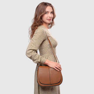 Italian Full-Grain Leather Shoulder Bag | Terni - Glamourous Grace