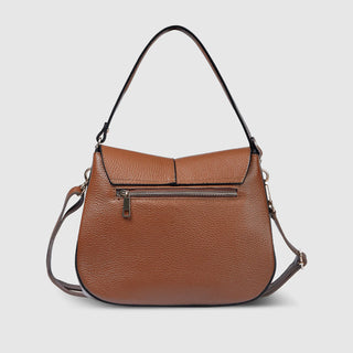 Italian Full-Grain Leather Shoulder Bag | Terni - Glamourous Grace