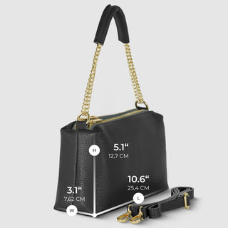 Italian Full-Grain Leather Crossbody Bag | Milano - Glamourous Grace