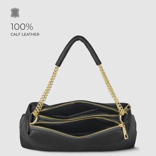 Italian Full-Grain Leather Crossbody Bag | Milano - Glamourous Grace