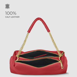 Italian Full-Grain Leather Crossbody Bag | Milano - Glamourous Grace