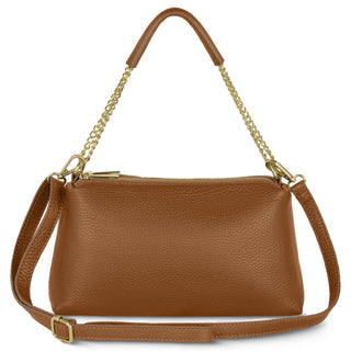 Italian Full-Grain Leather Crossbody Bag | Milano - Glamourous Grace