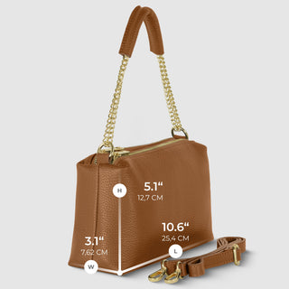 Italian Full-Grain Leather Crossbody Bag | Milano - Glamourous Grace
