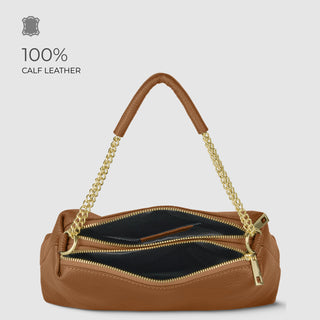 Italian Full-Grain Leather Crossbody Bag | Milano - Glamourous Grace