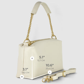 Italian Full-Grain Leather Crossbody Bag | Milano - Glamourous Grace