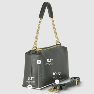 Italian Full-Grain Leather Crossbody Bag | Milano - Glamourous Grace