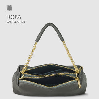 Italian Full-Grain Leather Crossbody Bag | Milano - Glamourous Grace