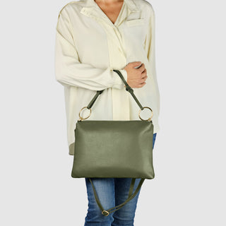 Italian Full-Grain Leather Shoulder Bag | Livorno