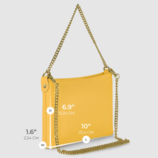 Italian Full-Grain Leather Crossbody Bag | Mantova - Glamourous Grace