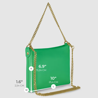 Italian Full-Grain Leather Crossbody Bag | Mantova - Glamourous Grace