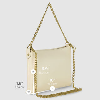 Italian Full-Grain Leather Crossbody Bag | Mantova - Glamourous Grace