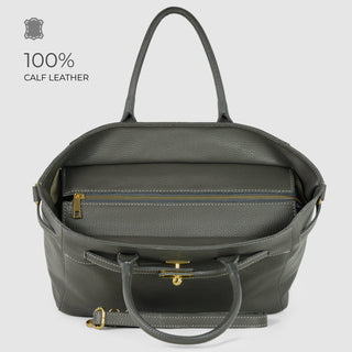 Italian Full-Grain Leather Top-Handle Bag | Cesena