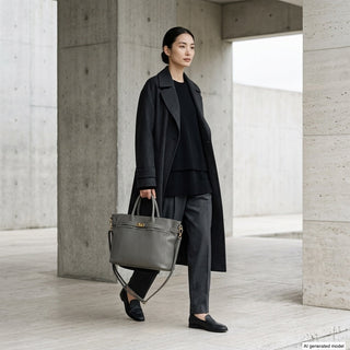 Italian Full-Grain Leather Top-Handle Bag | Cesena