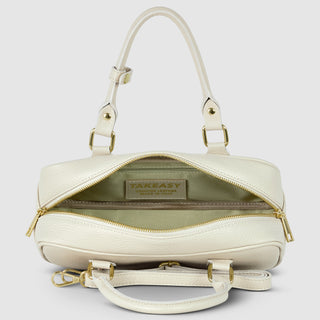 Italian Full-Grain Leather Top-Handle Bag | Venezia - Glamourous Grace