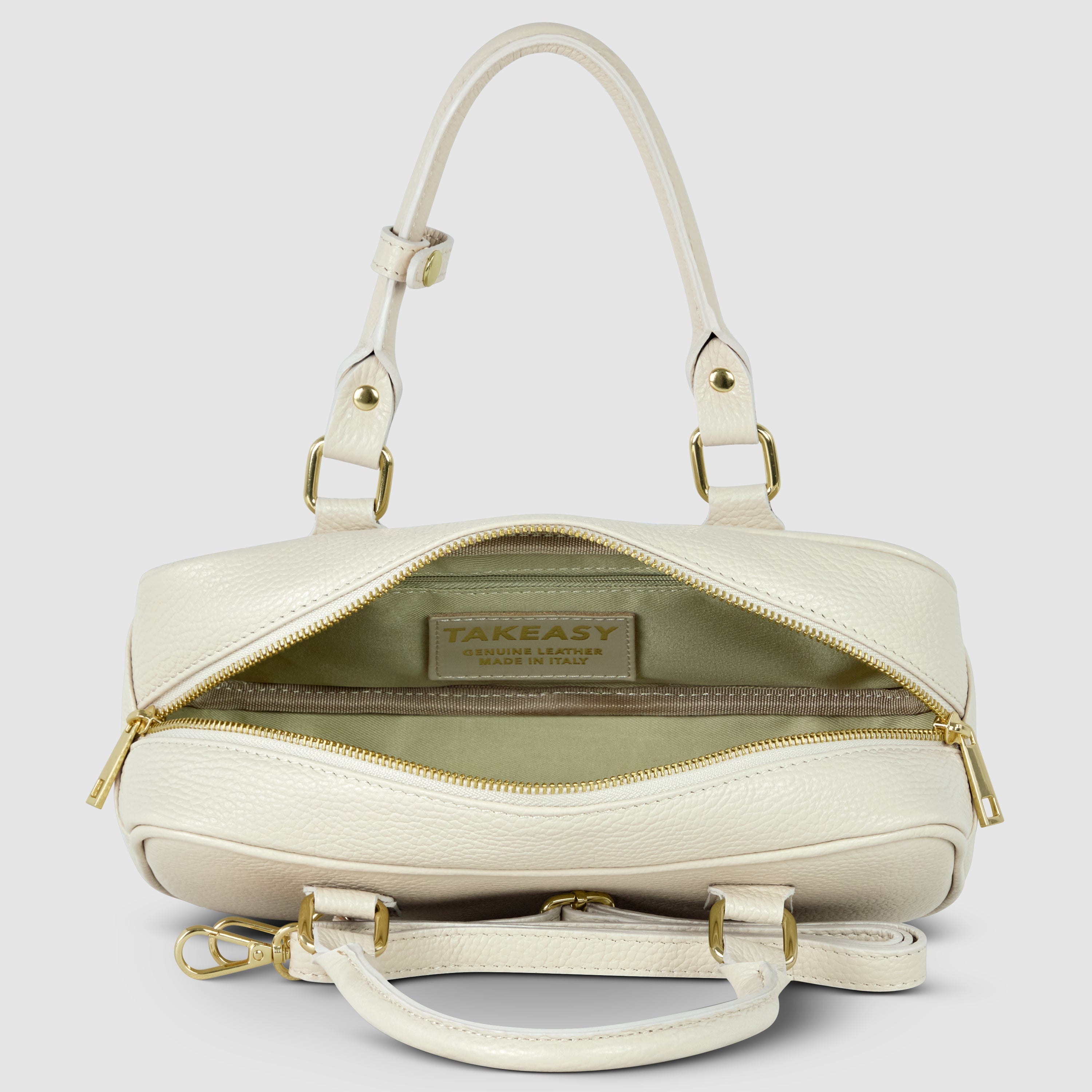 Italian Full-Grain Leather Top-Handle Bag | Venezia - Glamourous Grace