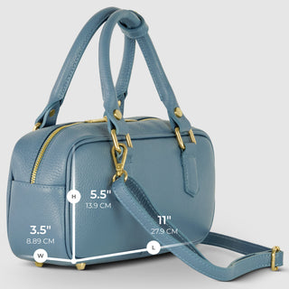 Italian Full-Grain Leather Top-Handle Bag | Venezia - Glamourous Grace