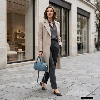 Italian Full-Grain Leather Top-Handle Bag | Venezia - Glamourous Grace