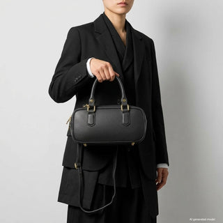 Italian Full-Grain Leather Top-Handle Bag | Venezia - Glamourous Grace