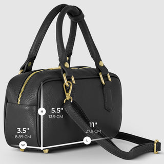 Italian Full-Grain Leather Top-Handle Bag | Venezia - Glamourous Grace
