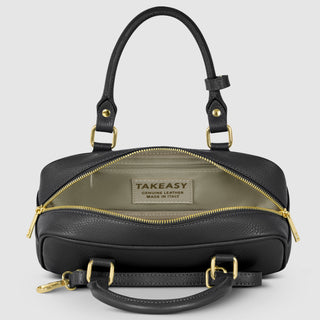 Italian Full-Grain Leather Top-Handle Bag | Venezia - Glamourous Grace