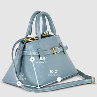 Italian Full-Grain Leather Top-Handle Bag | Cervia - Glamourous Grace