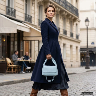 Italian Full-Grain Leather Top-Handle Bag | Perugia - Glamourous Grace