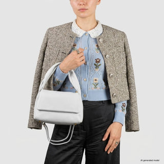 Italian Full-Grain Leather Top-Handle Bag | Perugia - Glamourous Grace