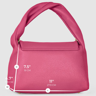 Italian Full-Grain Leather Top-Handle Bag | Perugia - Glamourous Grace