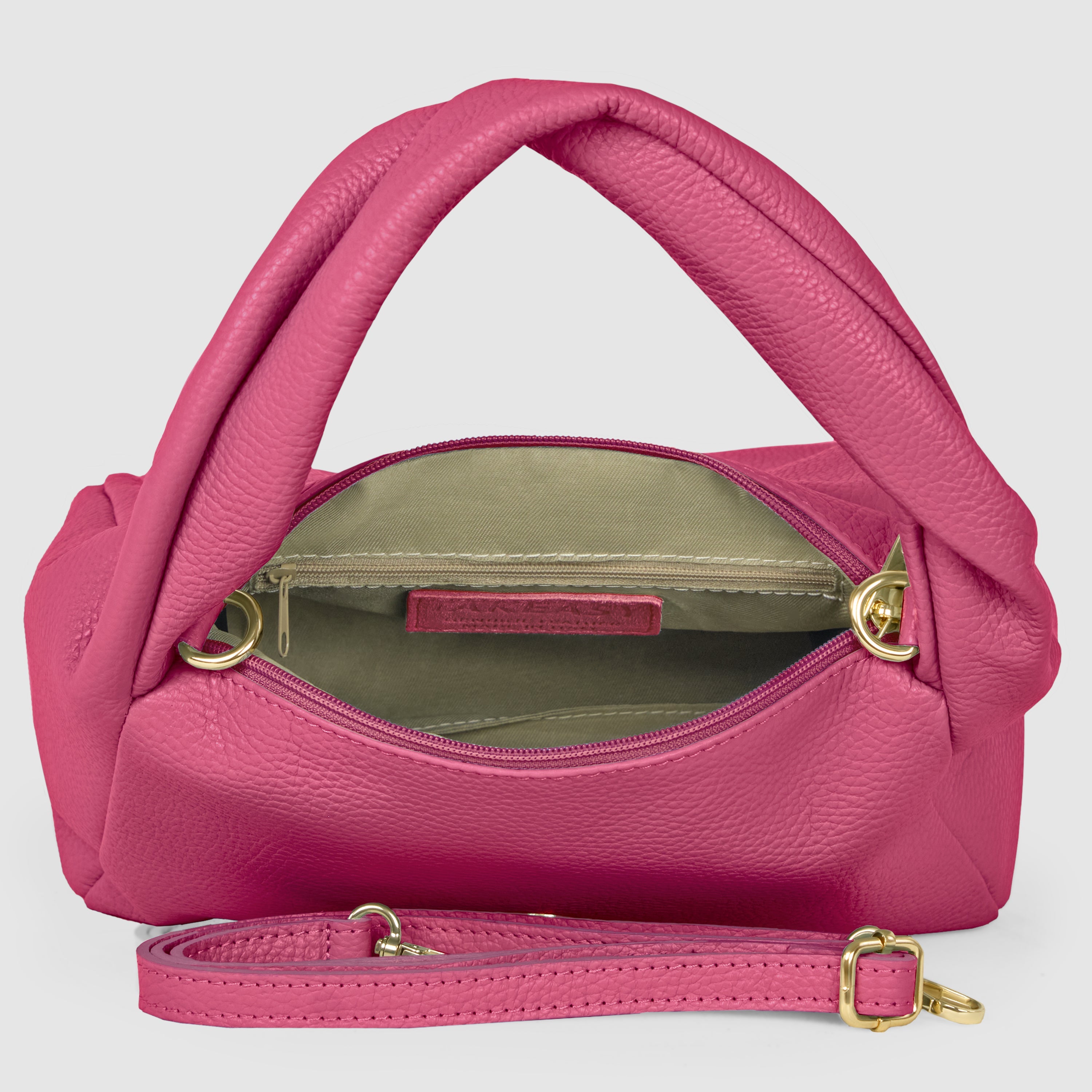 Italian Full-Grain Leather Top-Handle Bag | Perugia - Glamourous Grace