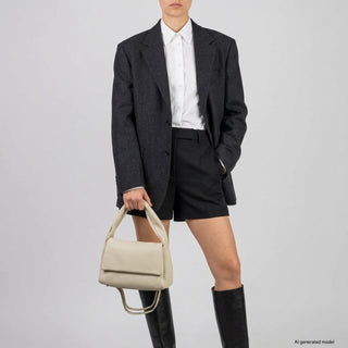Italian Full-Grain Leather Top-Handle Bag | Perugia - Glamourous Grace