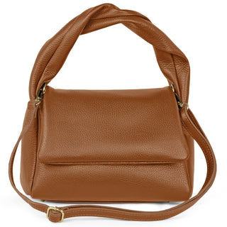 Italian Full-Grain Leather Top-Handle Bag | Perugia - Glamourous Grace