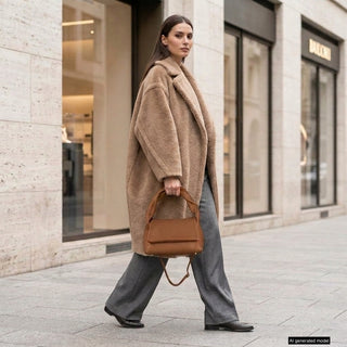 Italian Full-Grain Leather Top-Handle Bag | Perugia - Glamourous Grace