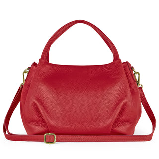 Italian Full-Grain Leather Top-Handle Bag | Lucca - Glamourous Grace