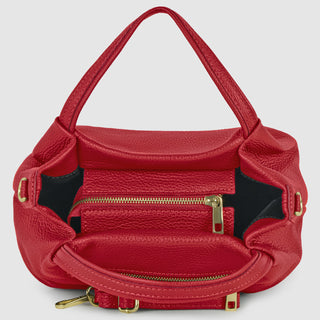 Italian Full-Grain Leather Top-Handle Bag | Lucca - Glamourous Grace