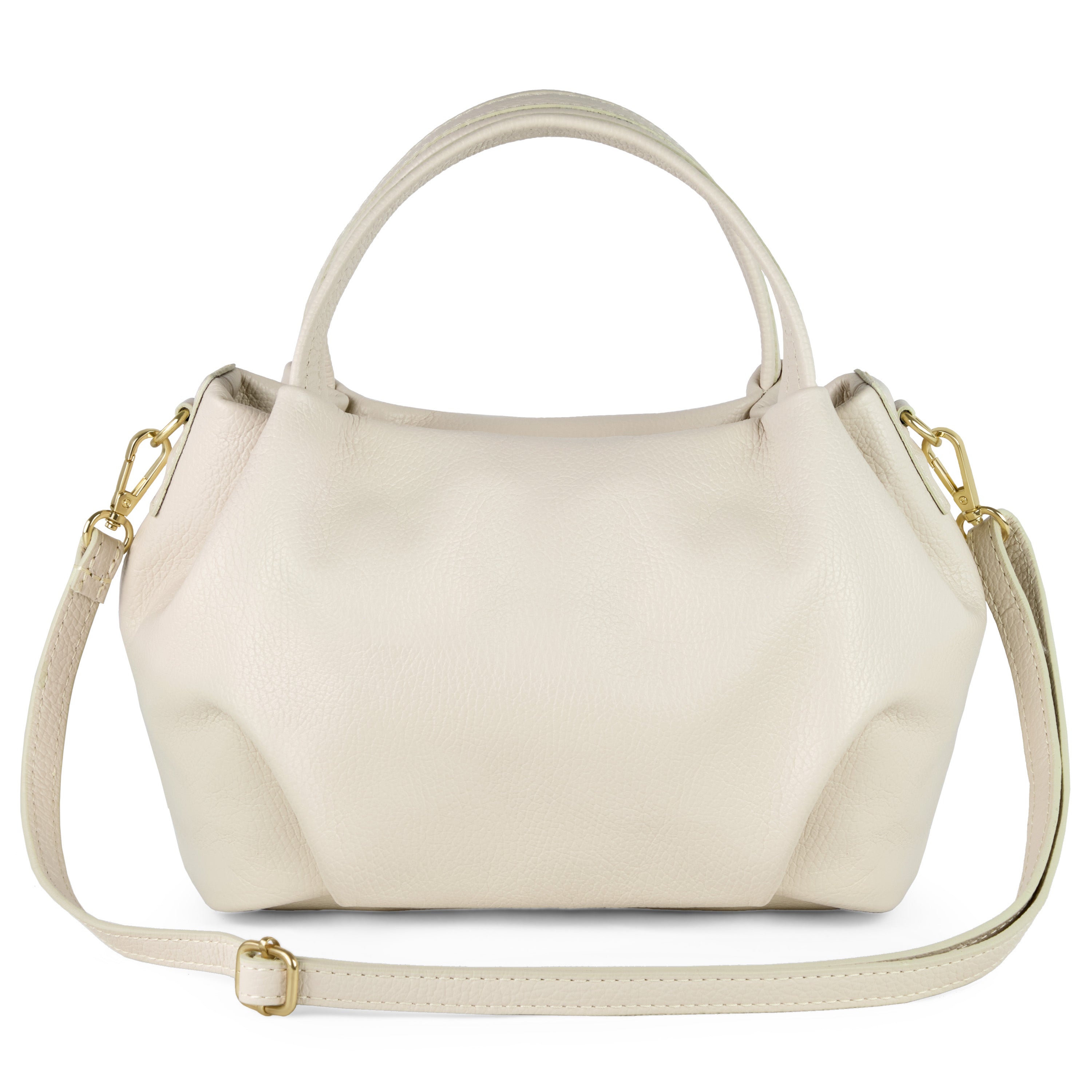Italian Full-Grain Leather Top-Handle Bag | Lucca - Glamourous Grace