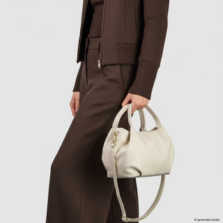 Italian Full-Grain Leather Top-Handle Bag | Lucca - Glamourous Grace