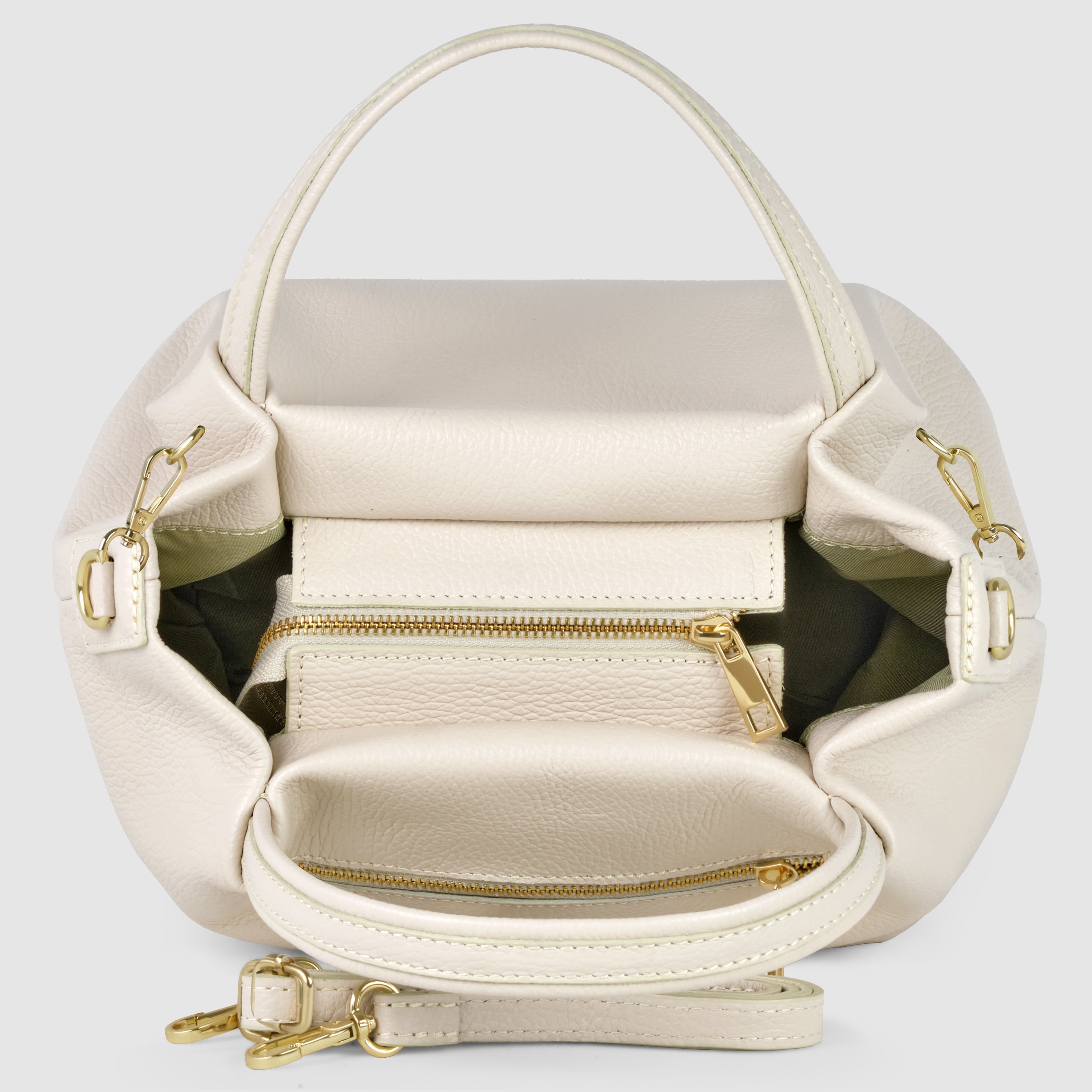Italian Full-Grain Leather Top-Handle Bag | Lucca - Glamourous Grace