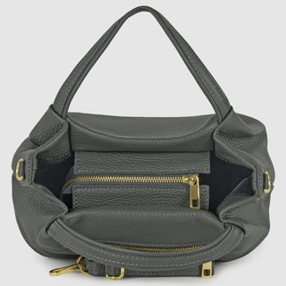 Italian Full-Grain Leather Top-Handle Bag | Lucca - Glamourous Grace