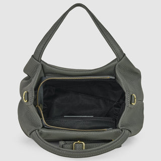Italian Full-Grain Leather Top-Handle Bag | Lucca - Glamourous Grace