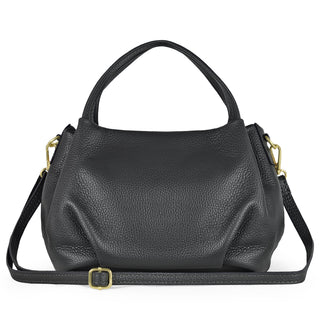 Italian Full-Grain Leather Top-Handle Bag | Lucca - Glamourous Grace