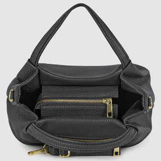 Italian Full-Grain Leather Top-Handle Bag | Lucca - Glamourous Grace