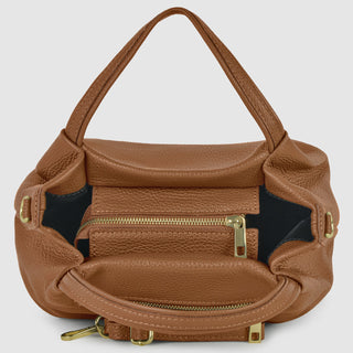 Italian Full-Grain Leather Top-Handle Bag | Lucca - Glamourous Grace