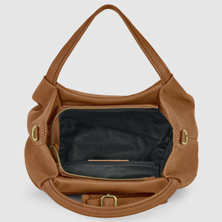 Italian Full-Grain Leather Top-Handle Bag | Lucca - Glamourous Grace