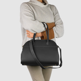Italian Full-Grain Leather Top-Handle Bag | Asti - Glamourous Grace