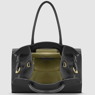 Italian Full-Grain Leather Top-Handle Bag | Asti - Glamourous Grace