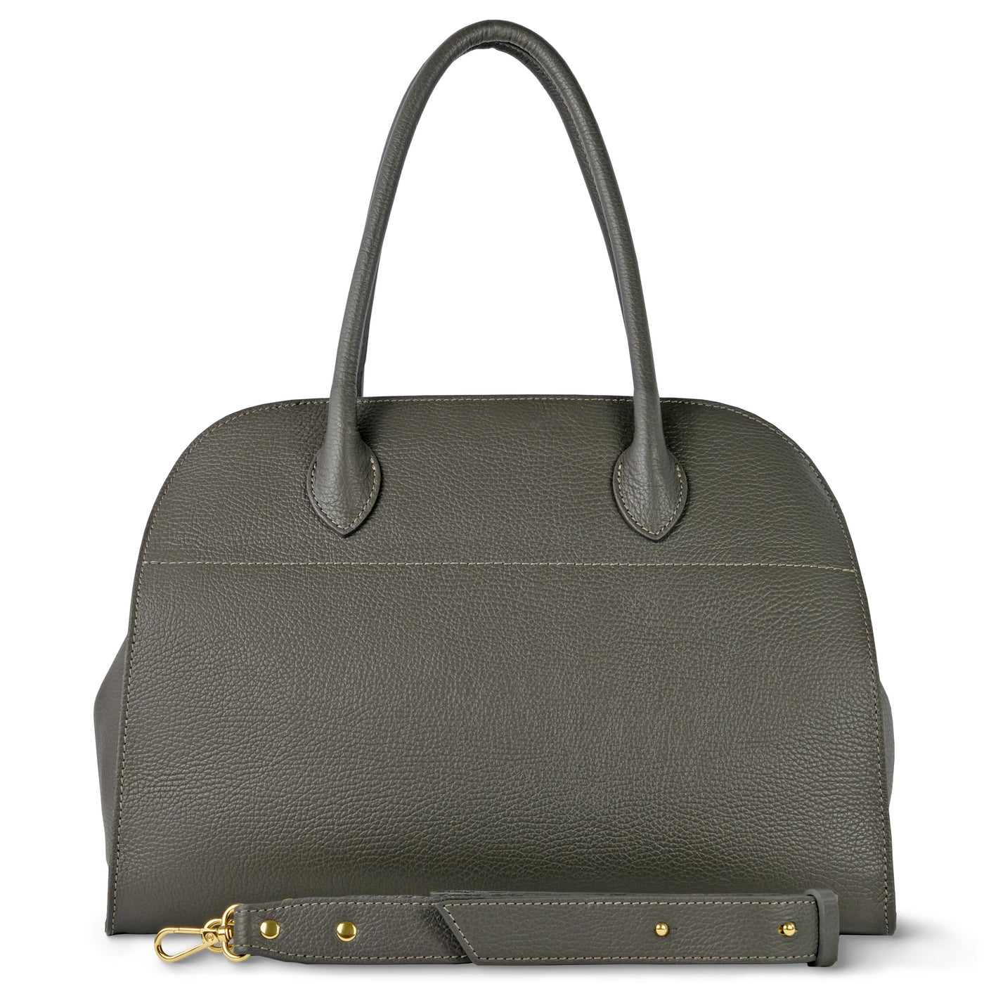 Italian Full-Grain Leather Top-Handle Bag | Asti - Glamourous Grace