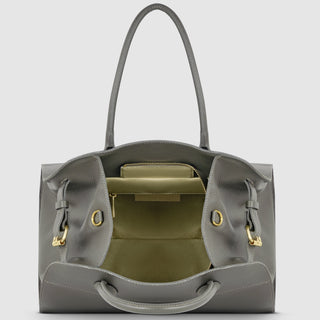 Italian Full-Grain Leather Top-Handle Bag | Asti - Glamourous Grace
