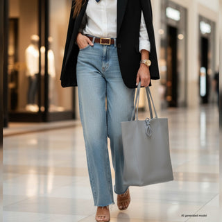 Italian Full-Grain Leather Tote Bag | Firenze - Glamourous Grace